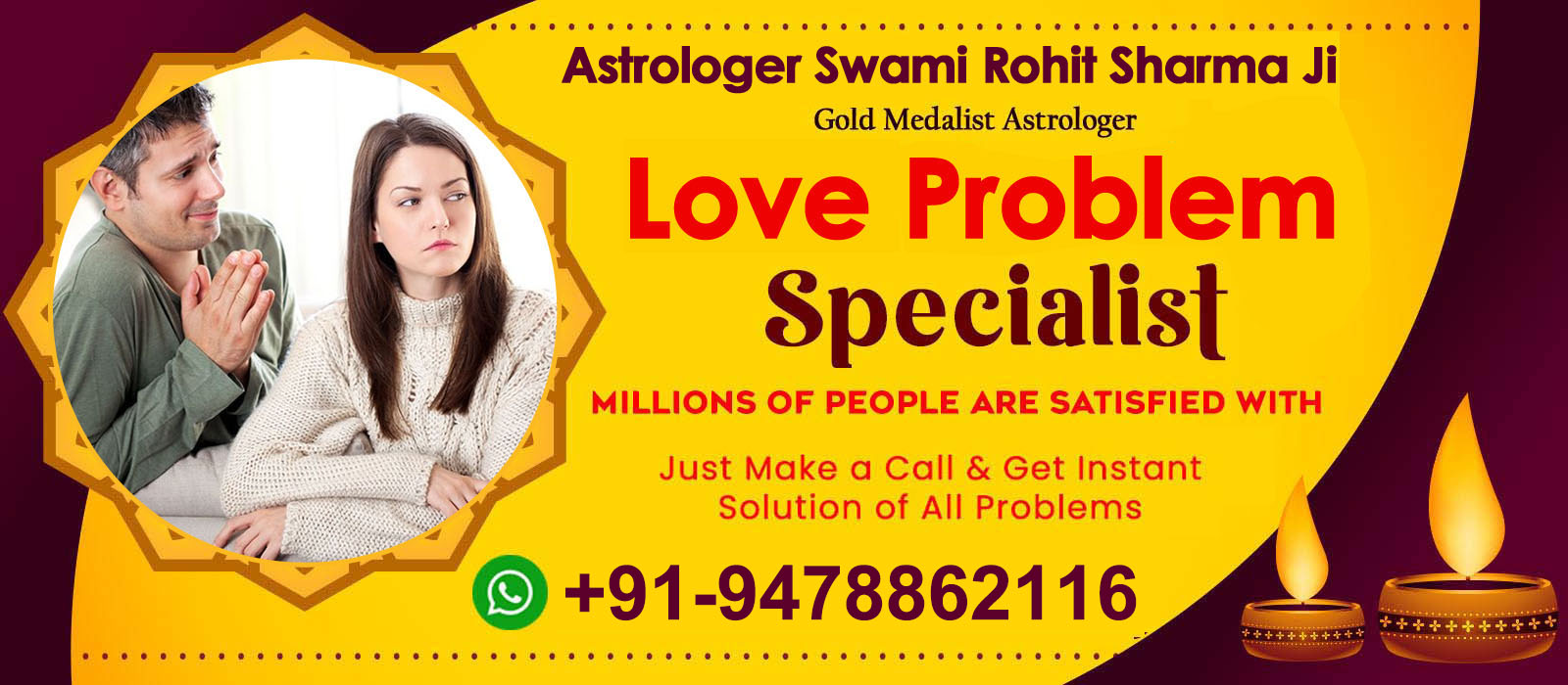 Astrologer Swami Rohit Sharma Ji +91-9478862116 
